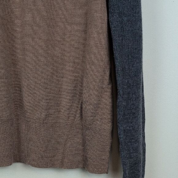 Pendleton Merino Wool Ragland Turtleneck Sweater Camel Gray Size L - Picture 4 of 9